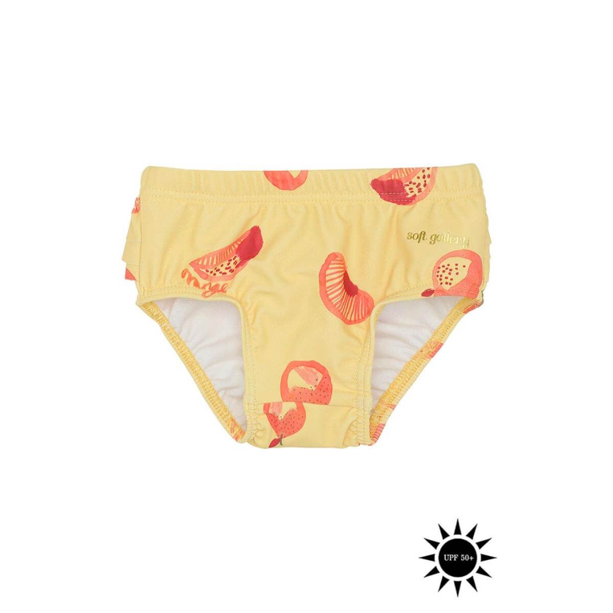 Soft Gallery - Badebukser Mina Swim Pants - Jojoba AOP Oranges - 74/9 mdr.