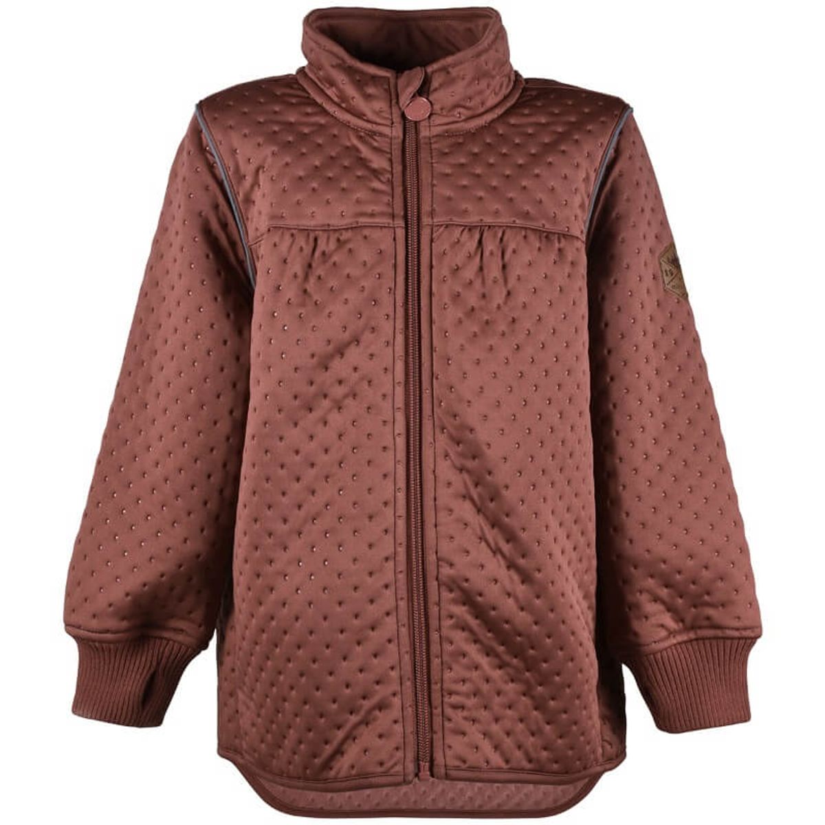 Mikk-Line - Soft Thermo Recycled Girl Jacket - Mahogany - 110