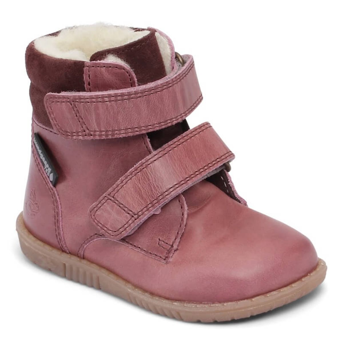 Bundgaard - Vinterstøvler Rabbit Velcro - Dark Rose - 26