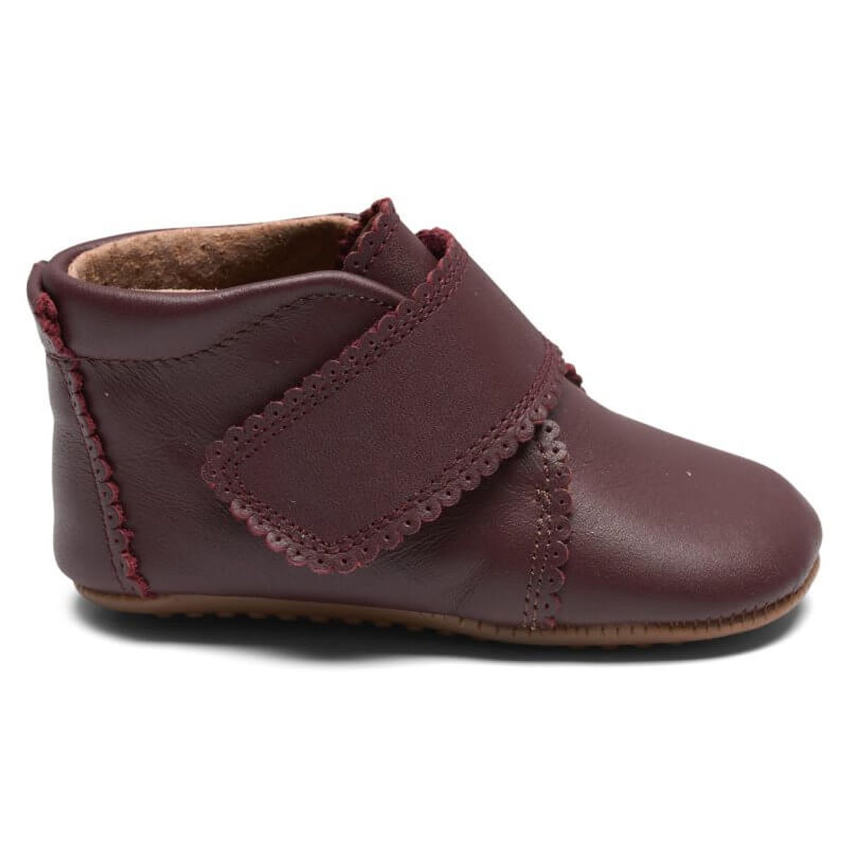 Pom Pom - Hjemmesko Velcro Scallops - Bordeaux - 20