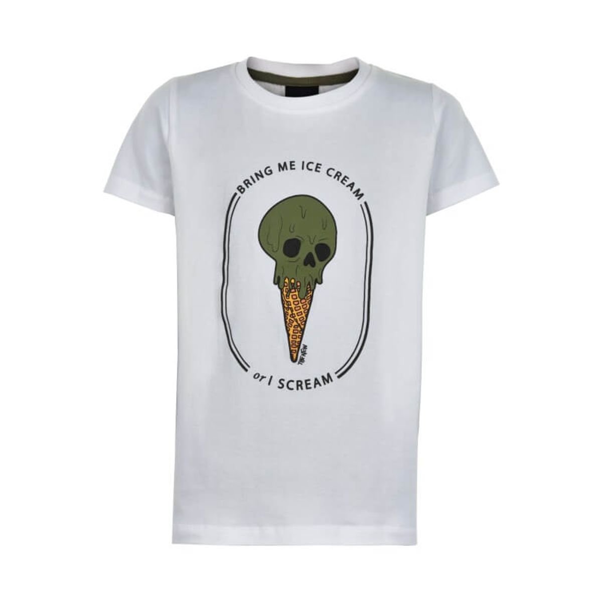 THE NEW - Uno S/S TEE T-Shirt - Bright White - 3/4 år