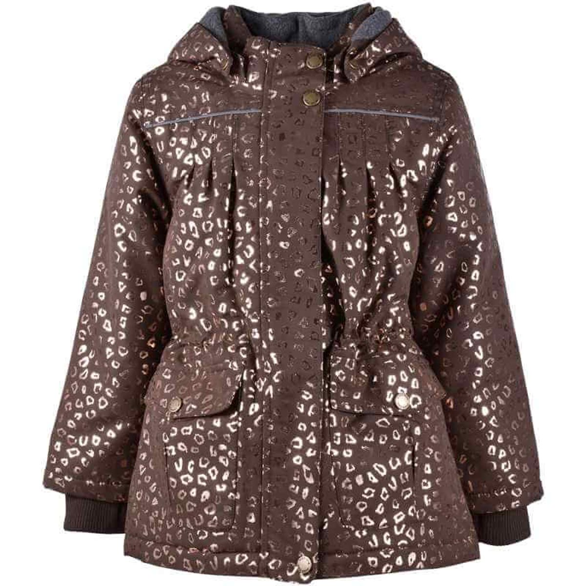 Mikk-Line - Vinterjakke Girls - Chocolate Brown - 128