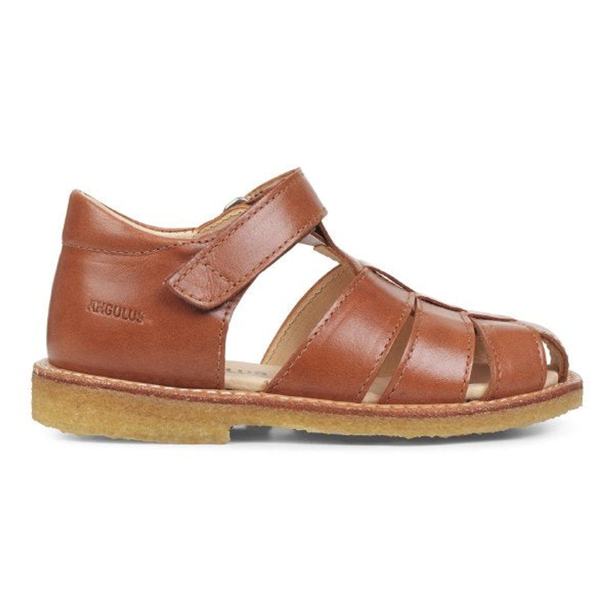 Angulus - Sandal m. velcro - Cognac - 28