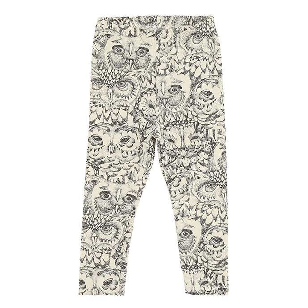 Soft Gallery - Paula Leggings AOP Owl - Cream - 80/12 mdr.