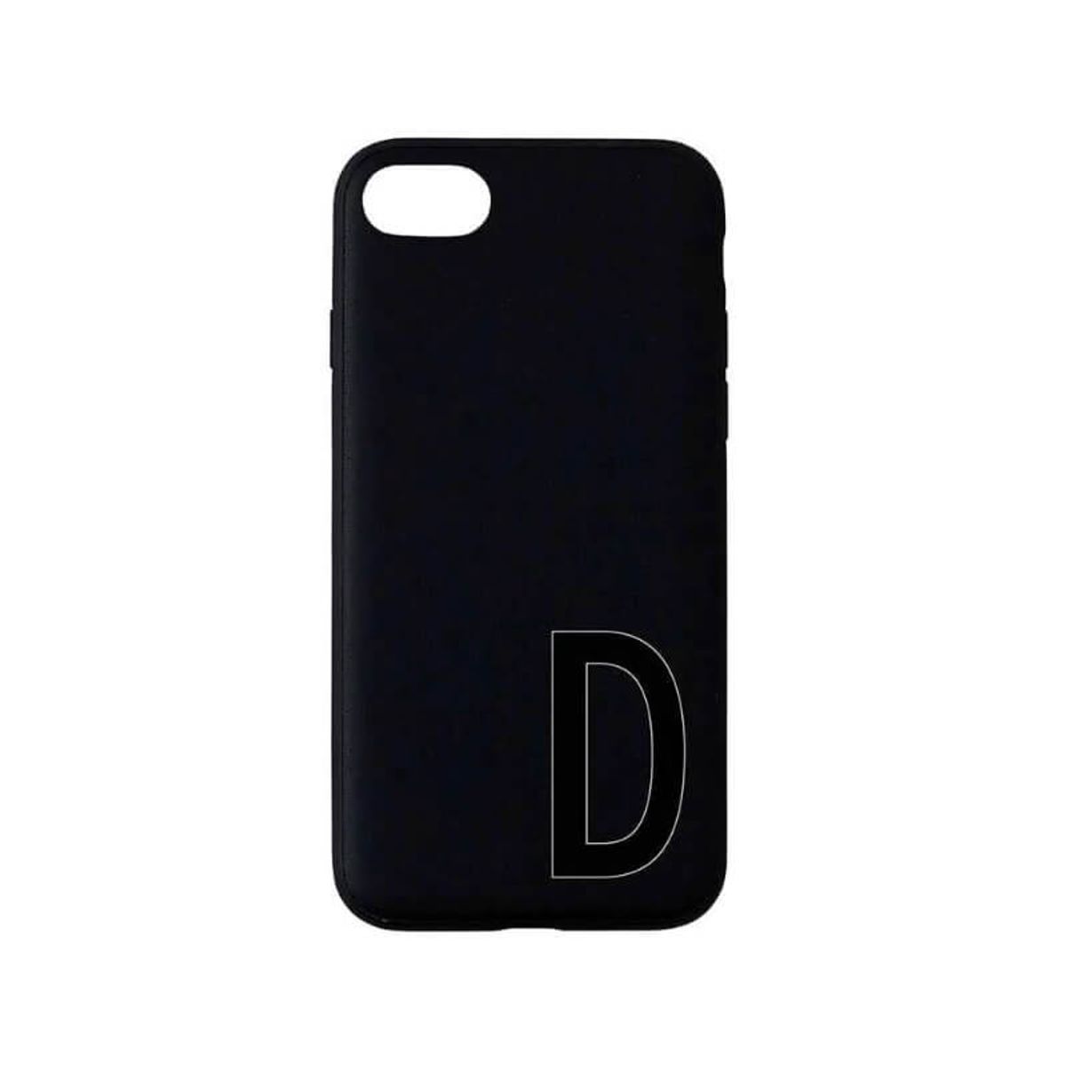 Design Letters - Personal ''D'' Phone Cover Iphone 7/8 - Black