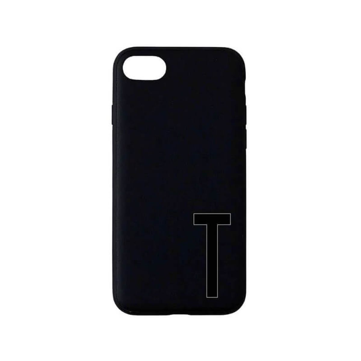 Design Letters - Personal ''T'' Phone Cover Iphone 7/8 - Black