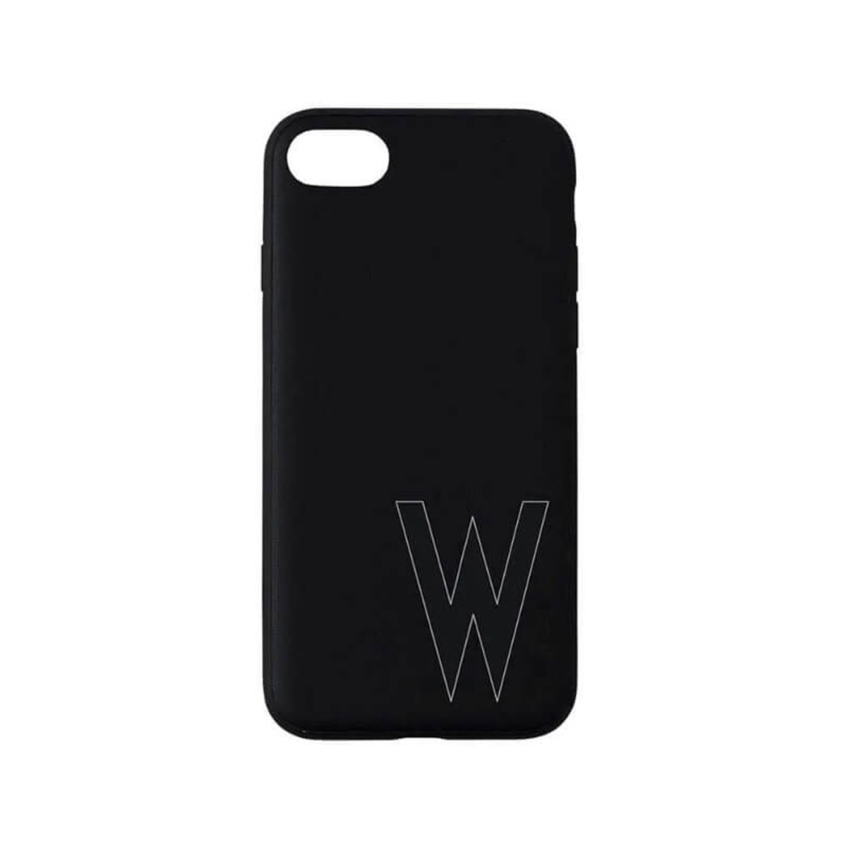 Design Letters - Personal ''W'' Phone Cover Iphone 7/8 - Black