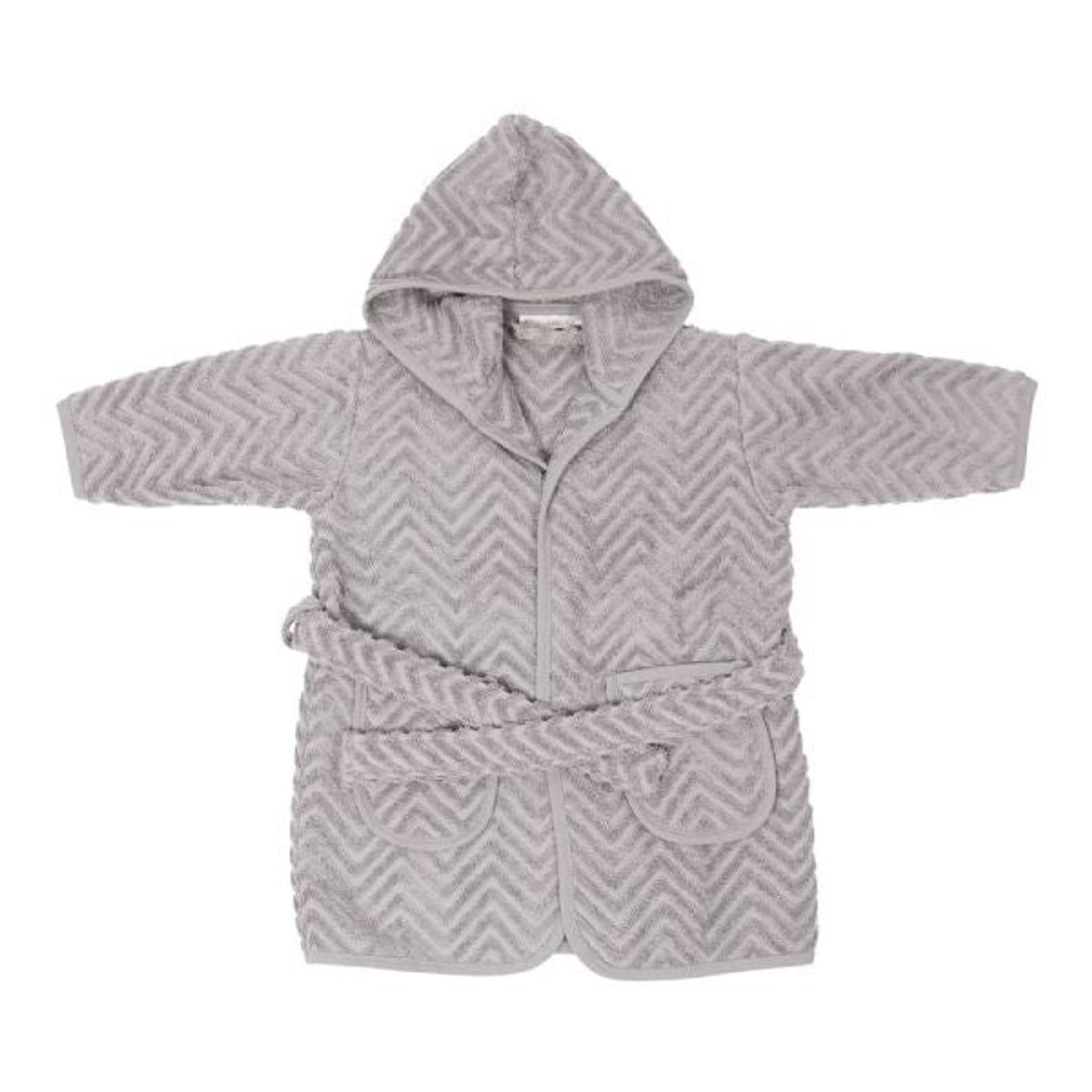 Filibabba - Badekåbe Zigzag - Grey - 3-4 år (98-104)