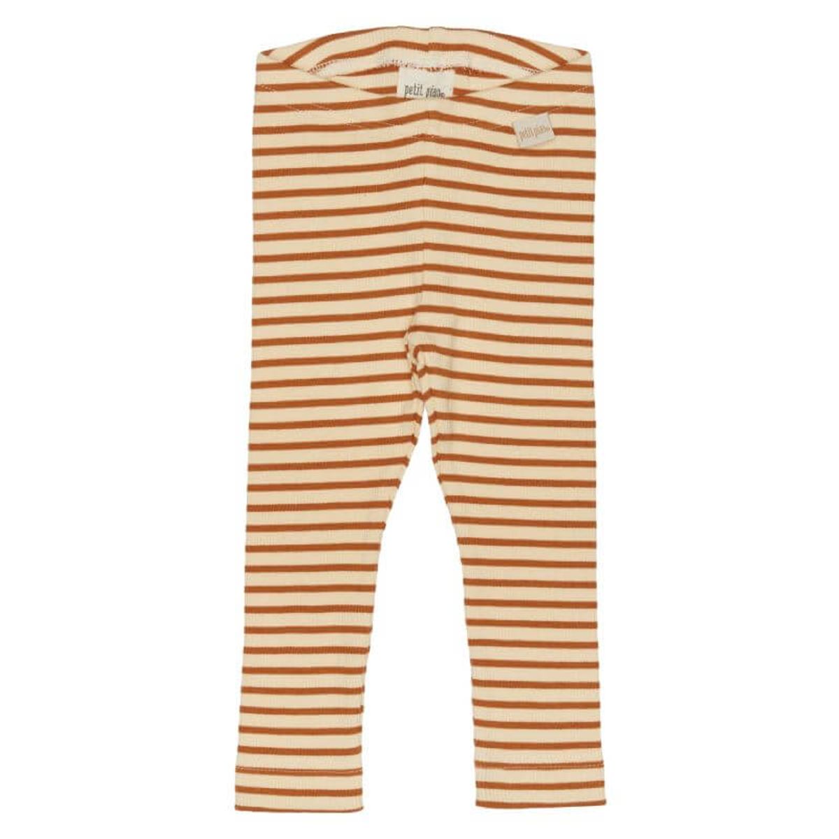 Petit Piao - Leggings Modal Striped - Curry/Cream - 74