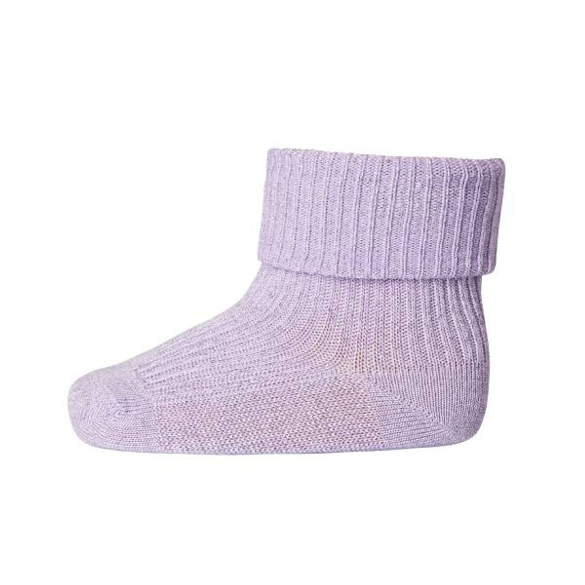 MP Denmark - Ankle Ida Baby Strømper - Purple Glitter - 19-21