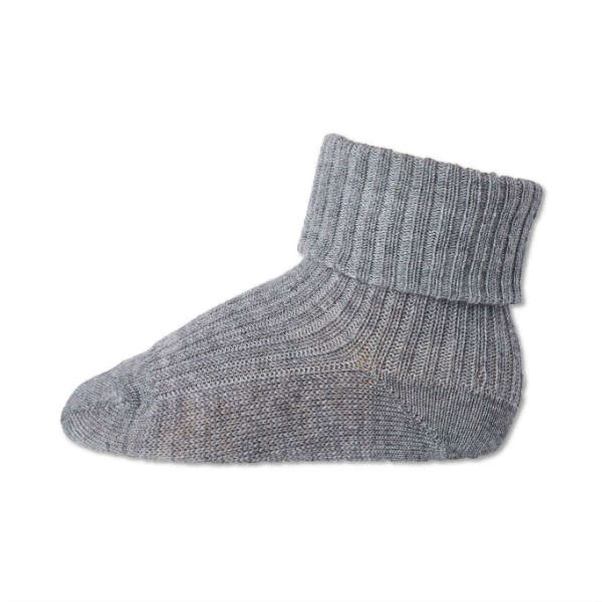 MP Denmark - Uldstrømper - Ankle Wool - Grey Marled - 22-24