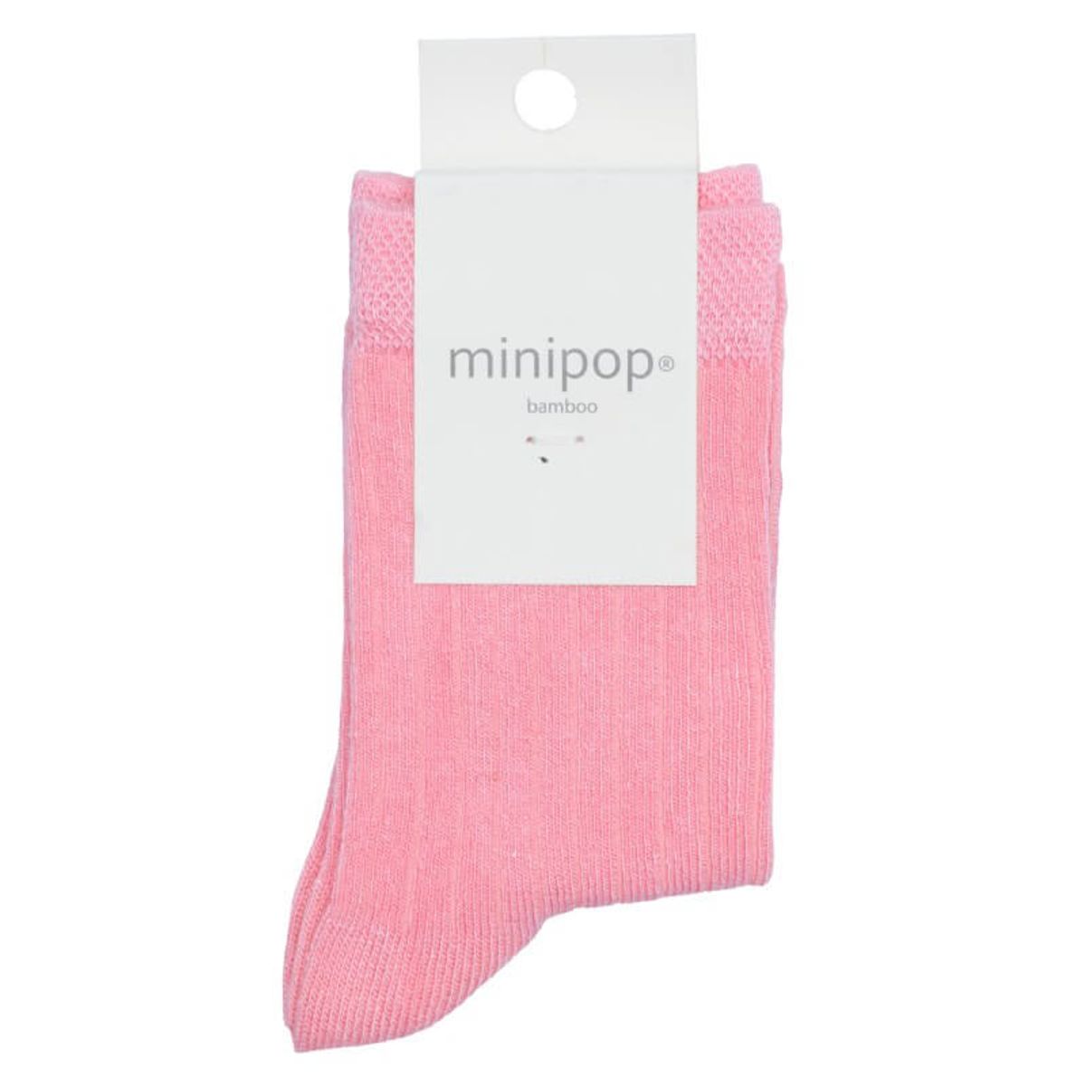 MiniPop - Bamboo Ankle Socks - Light Pink - 19-22 (1-3 år)