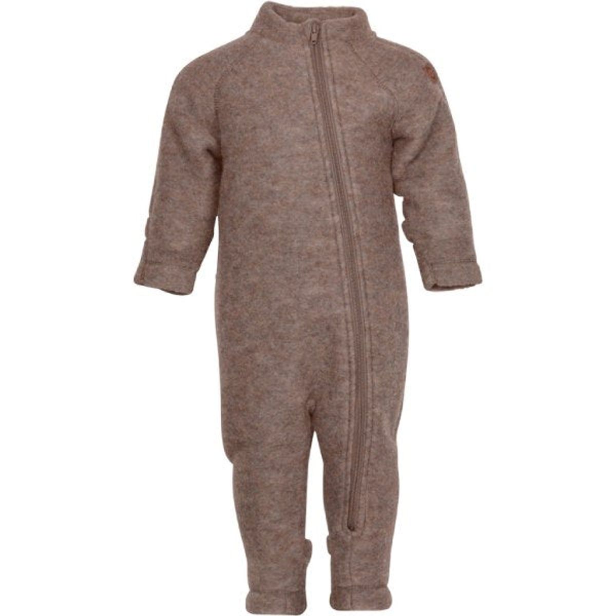 Mikk-Line - Køredragt Wool Baby Suit - Melange Denver - 86