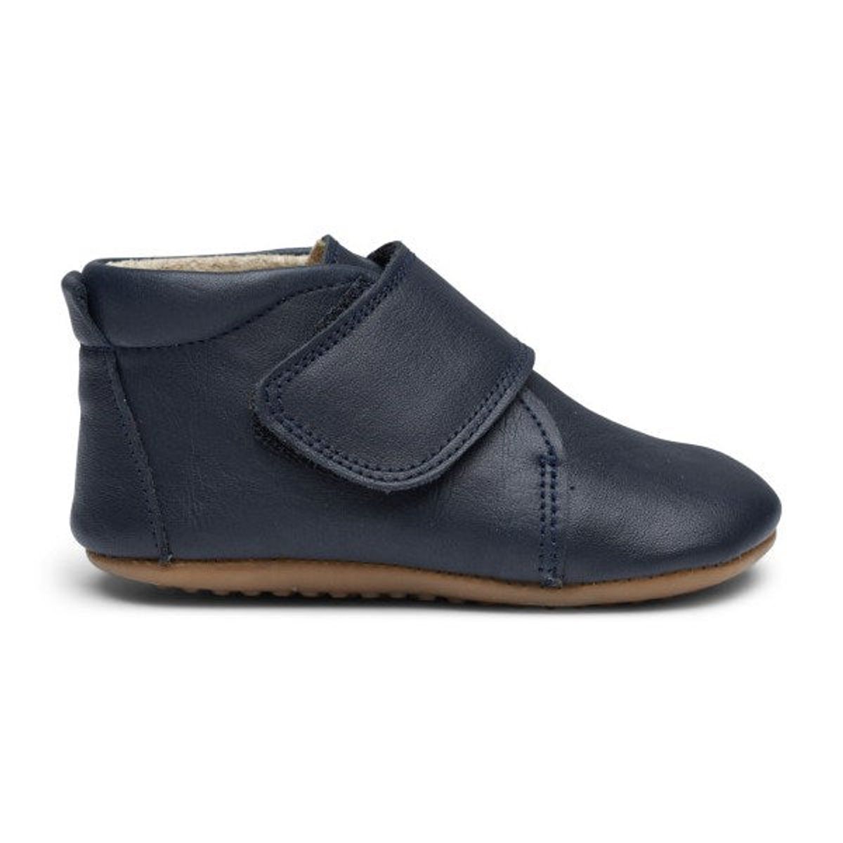 Pom Pom - Hjemmesko Velcro - Navy - 27