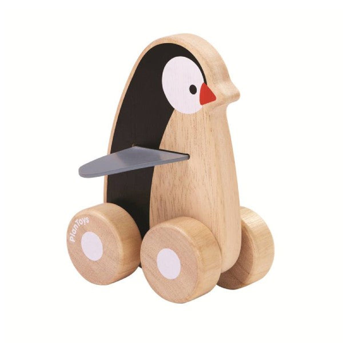 PlanToys - Pingvin wheelie - Træ