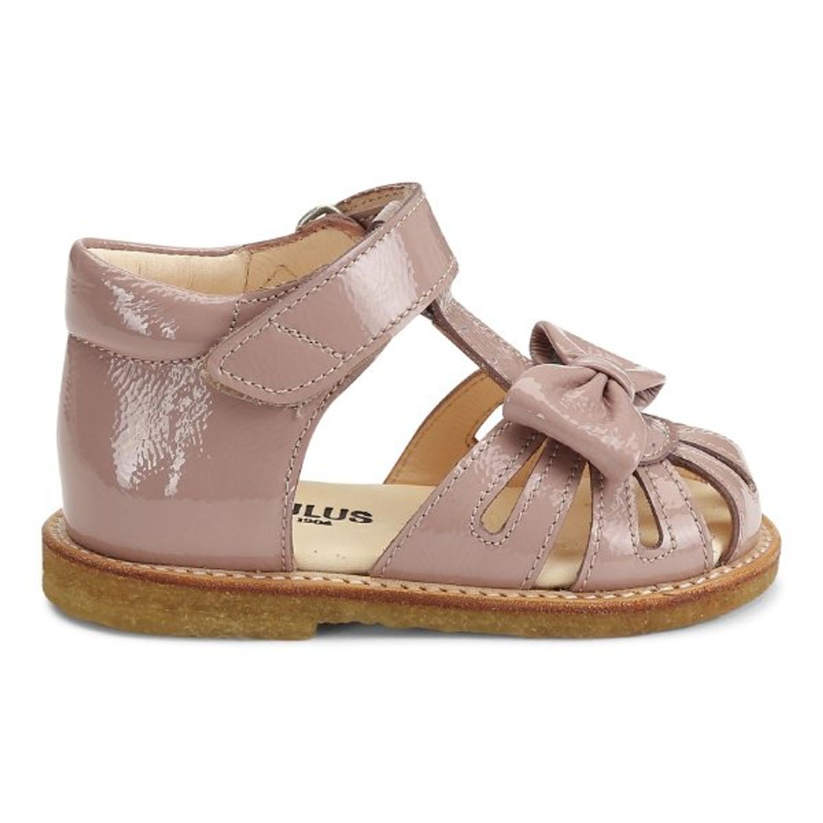 Angulus - Begyndersandal m. sløjfe og velcro - Rose - 23