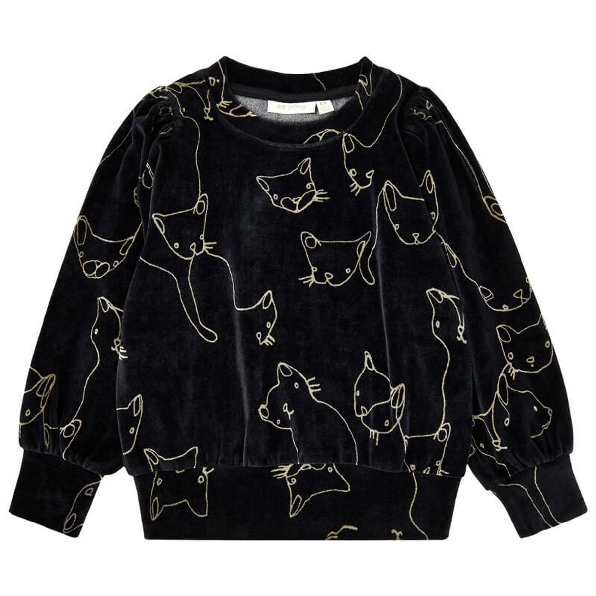 Soft Gallery - SGImery Era Sweatshirt X-mas - Jet Black - 122/7 år