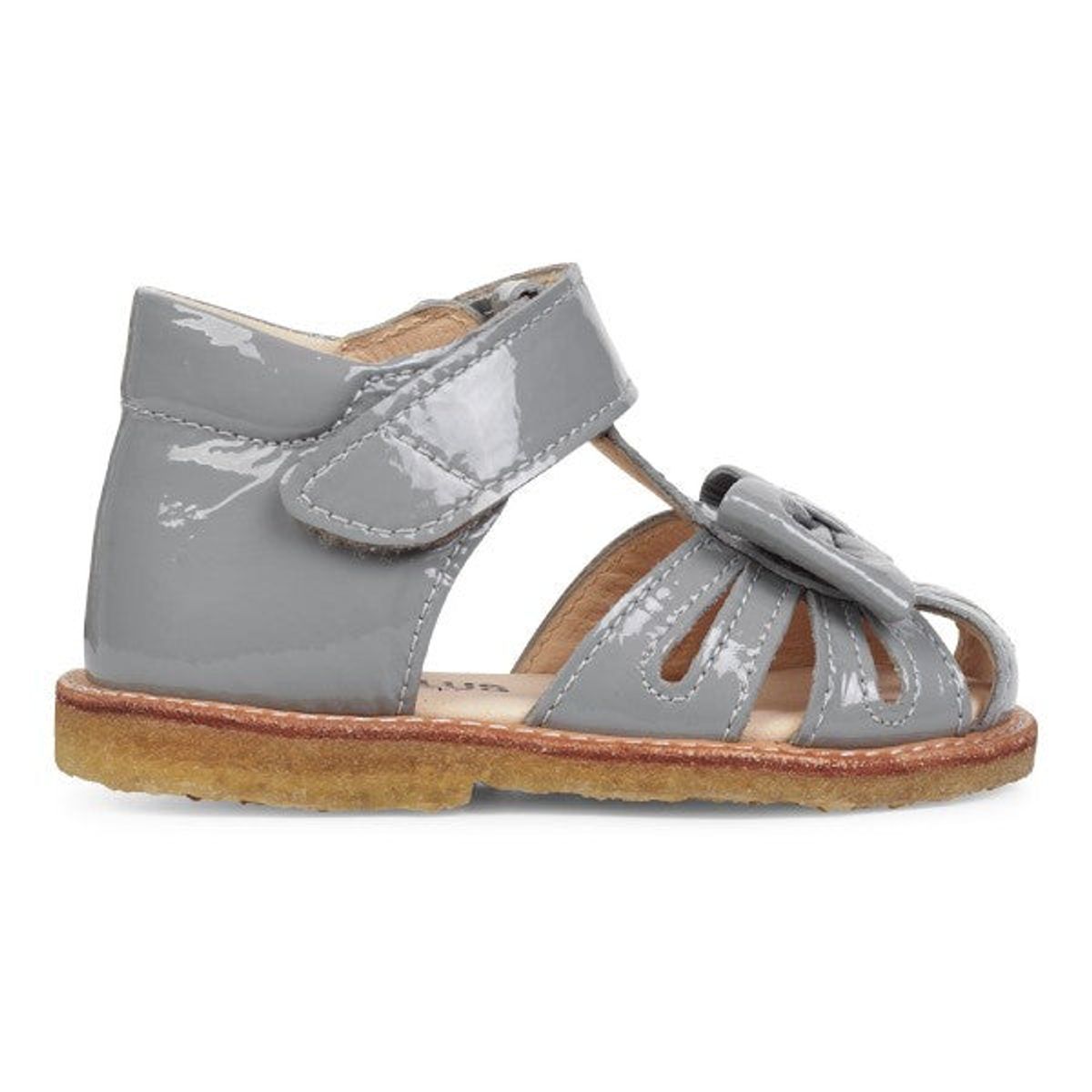 Angulus - Begyndersandal m. sløjfe og velcro - Støvet Mint - 24