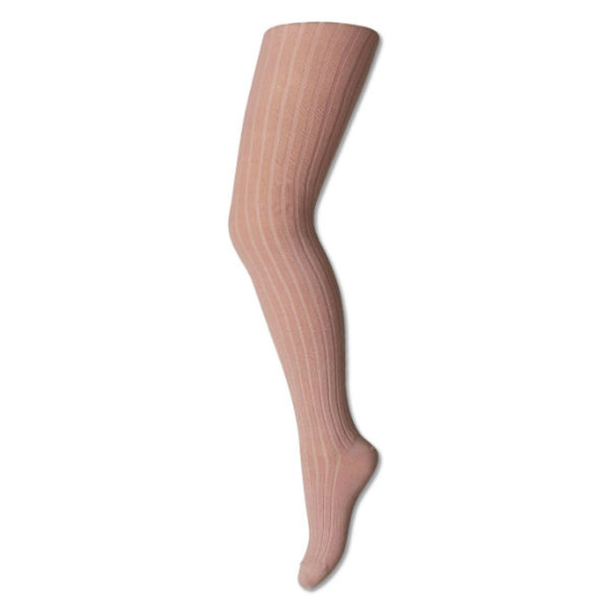 MP Denmark - Strømpebukser Tights Cotton Rib - Wood Rose - 70