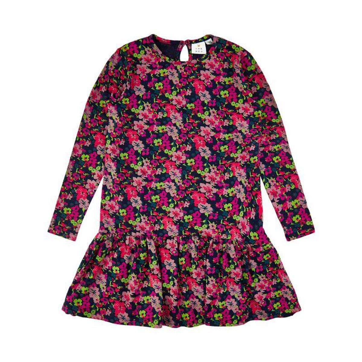 THE NEW - Alyah l/s Dress - AOP Floral - 5/6 år