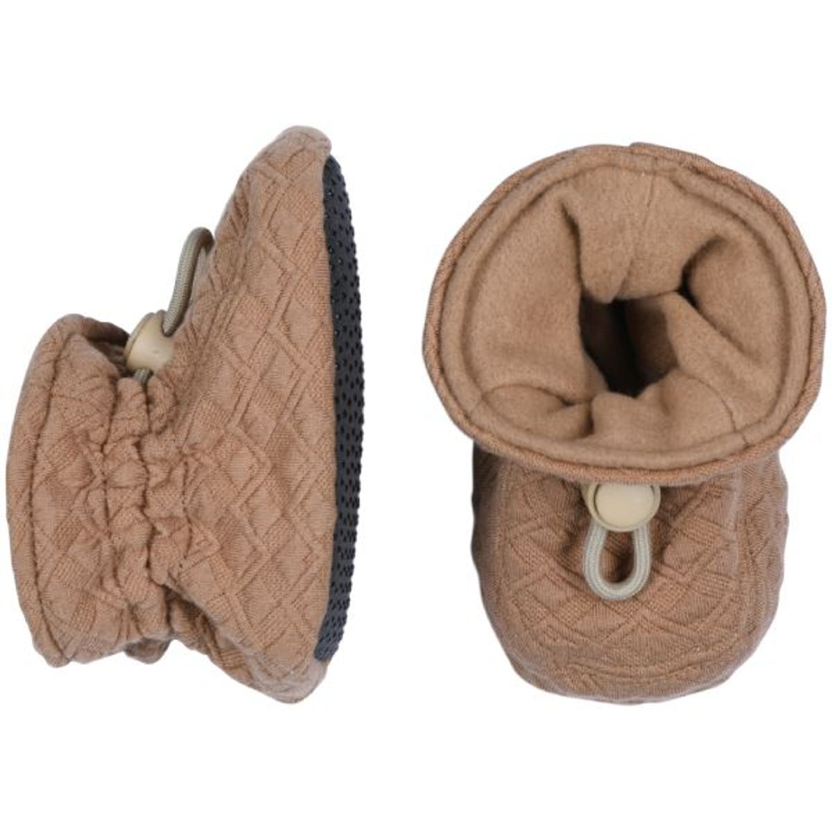 Melton - Jaquard Slippers - Café Au Lait - 20/21