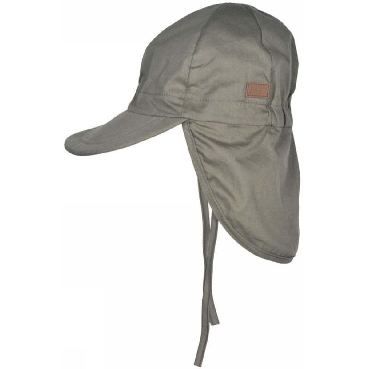 Melton - Cap w/neck Solid colour UV30 - Dark Olive - 53 (5/6 år)