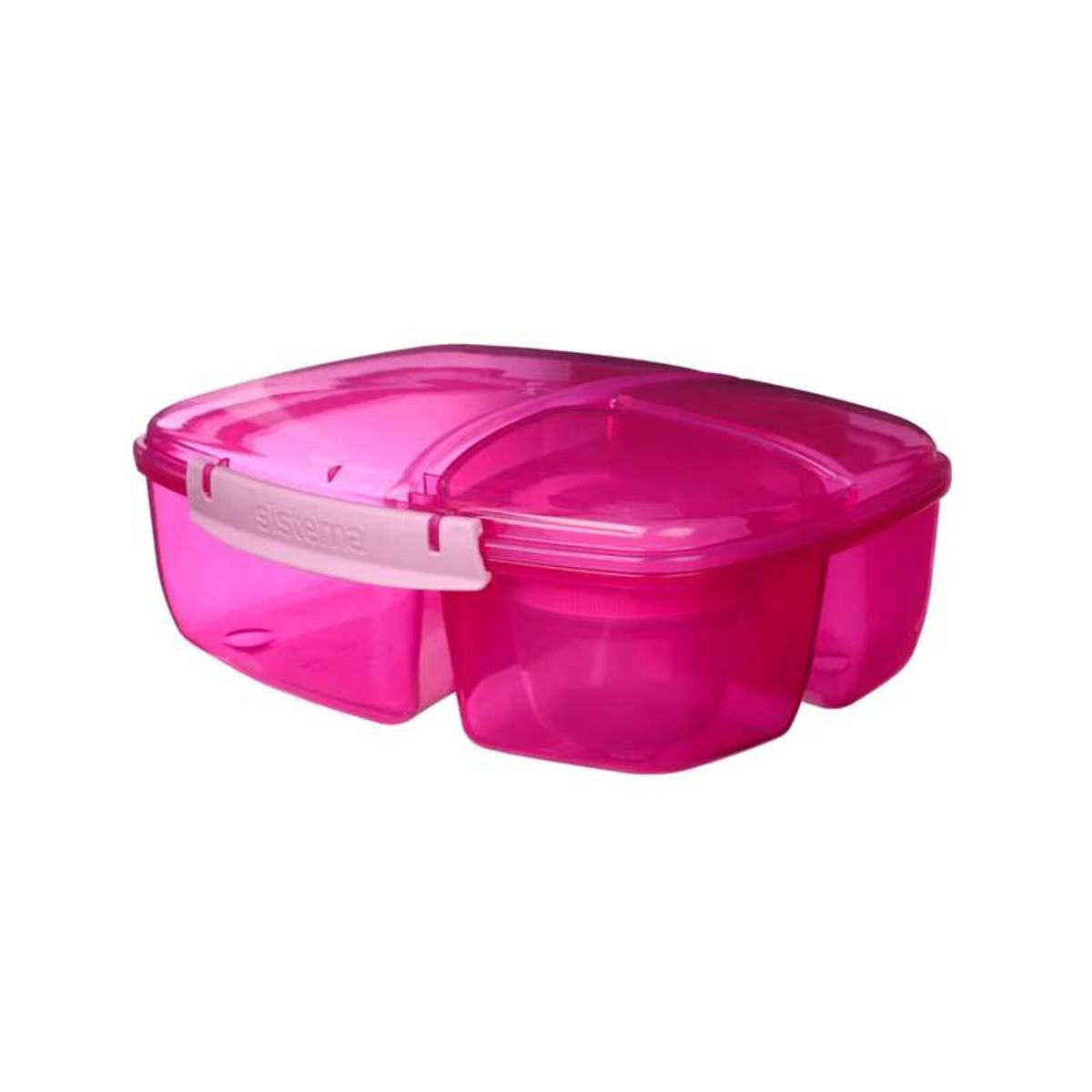 Sistema Madkasse - Tripple Split Lunch - 2L - Pink