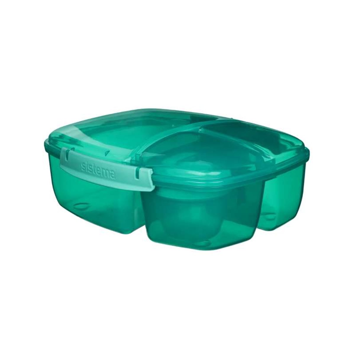 Sistema Madkasse - Tripple Split Lunch - 2L - Minty Teal