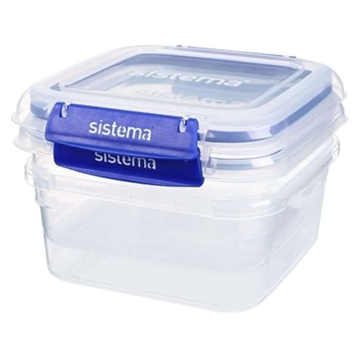 Sistema Madopbevaring - Klip It Plus - Square - 2-Pak - 1.15L - Blå