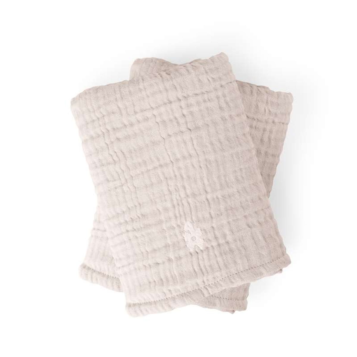 Sebra Pusleunderlag 6-lag - 2 stk. - Muslin - Rose