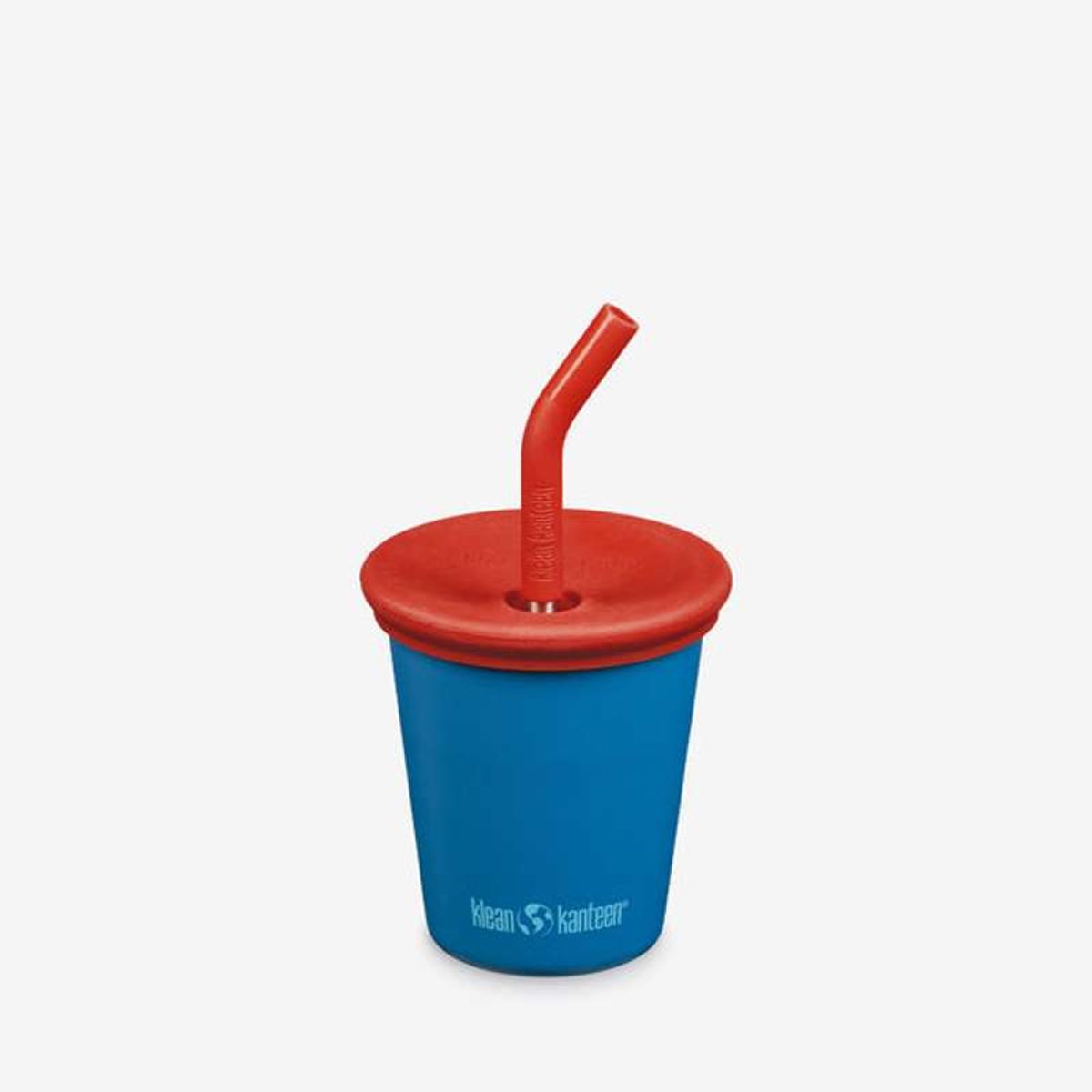 Klean Kanteen Kid's Cup m. Sippy- og Sugerørslåg - 296ml - Mykonos Blue