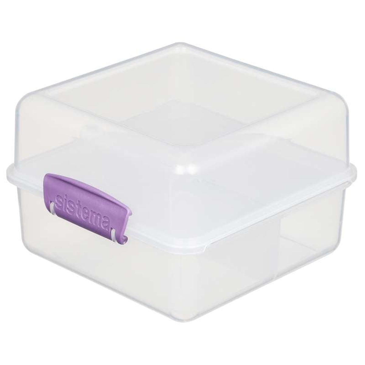 Sistema Madkasse - Lunch Cube To Go - 1.4 L. - Klar/Misty Purple