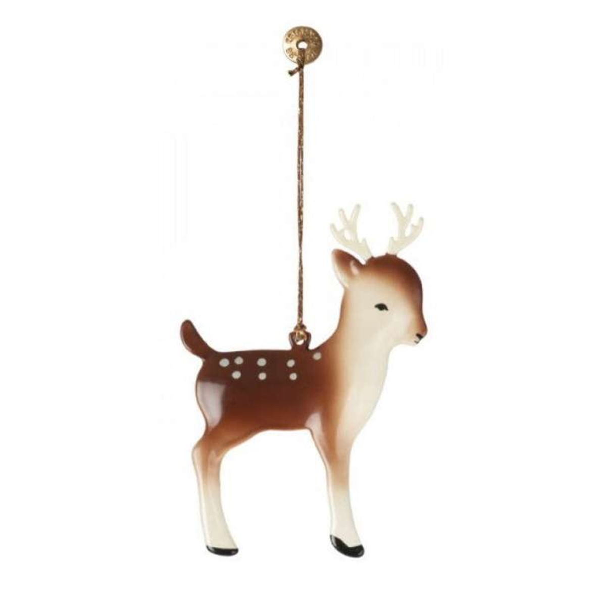 Maileg Juleornament i Metal - Bambi - Brun