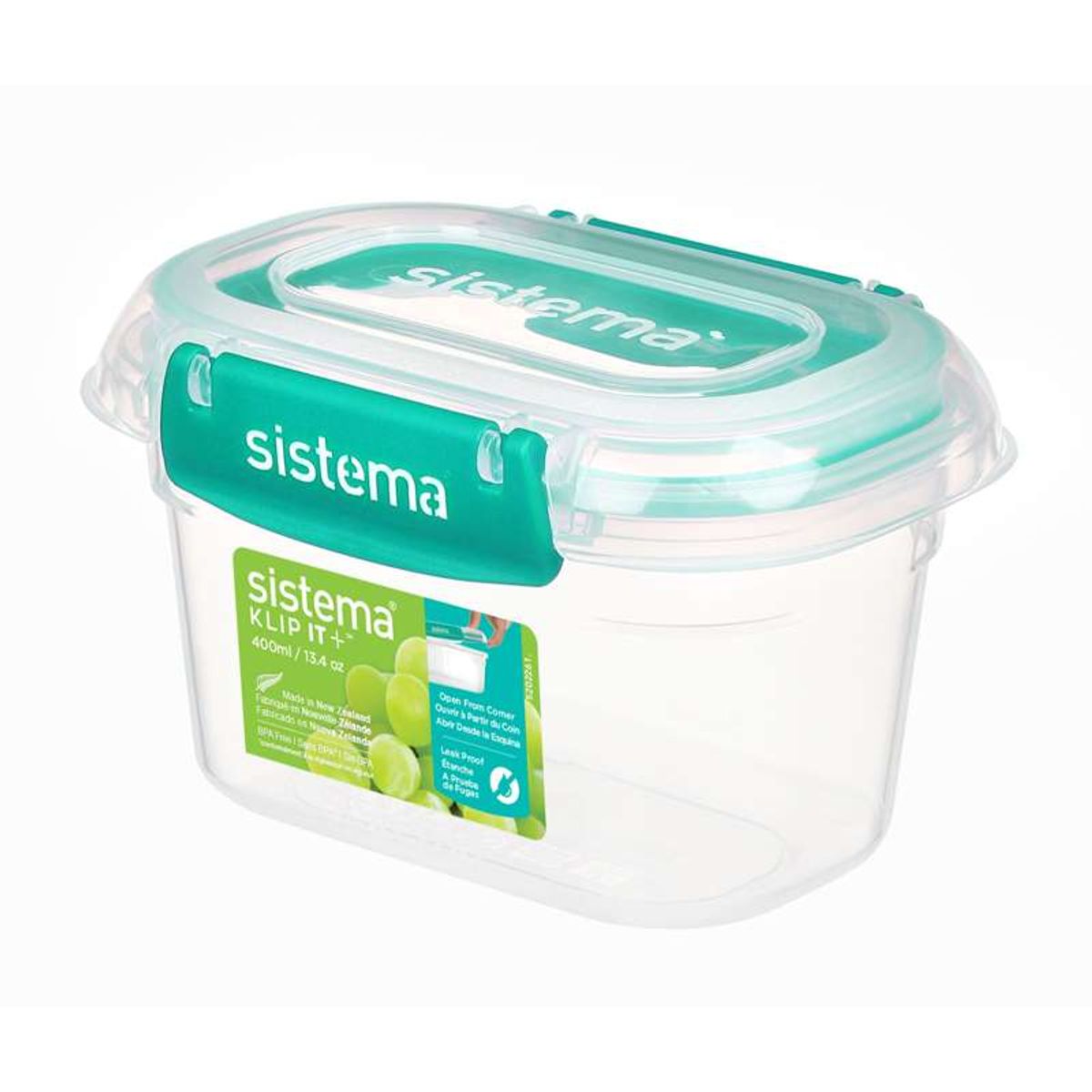 Sistema Madopbevaring - Klip It Plus - Rectangle - 400ml - Mint