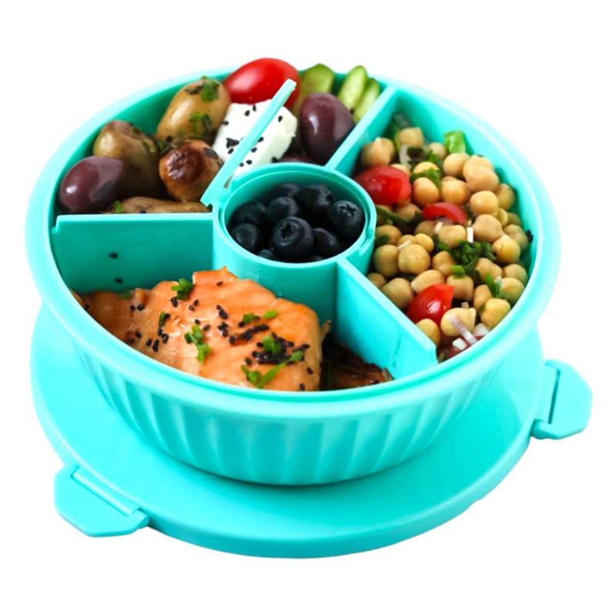 Yumbox Madkasse - Poke Love Bowl - 4 rum - Paradise Aqua