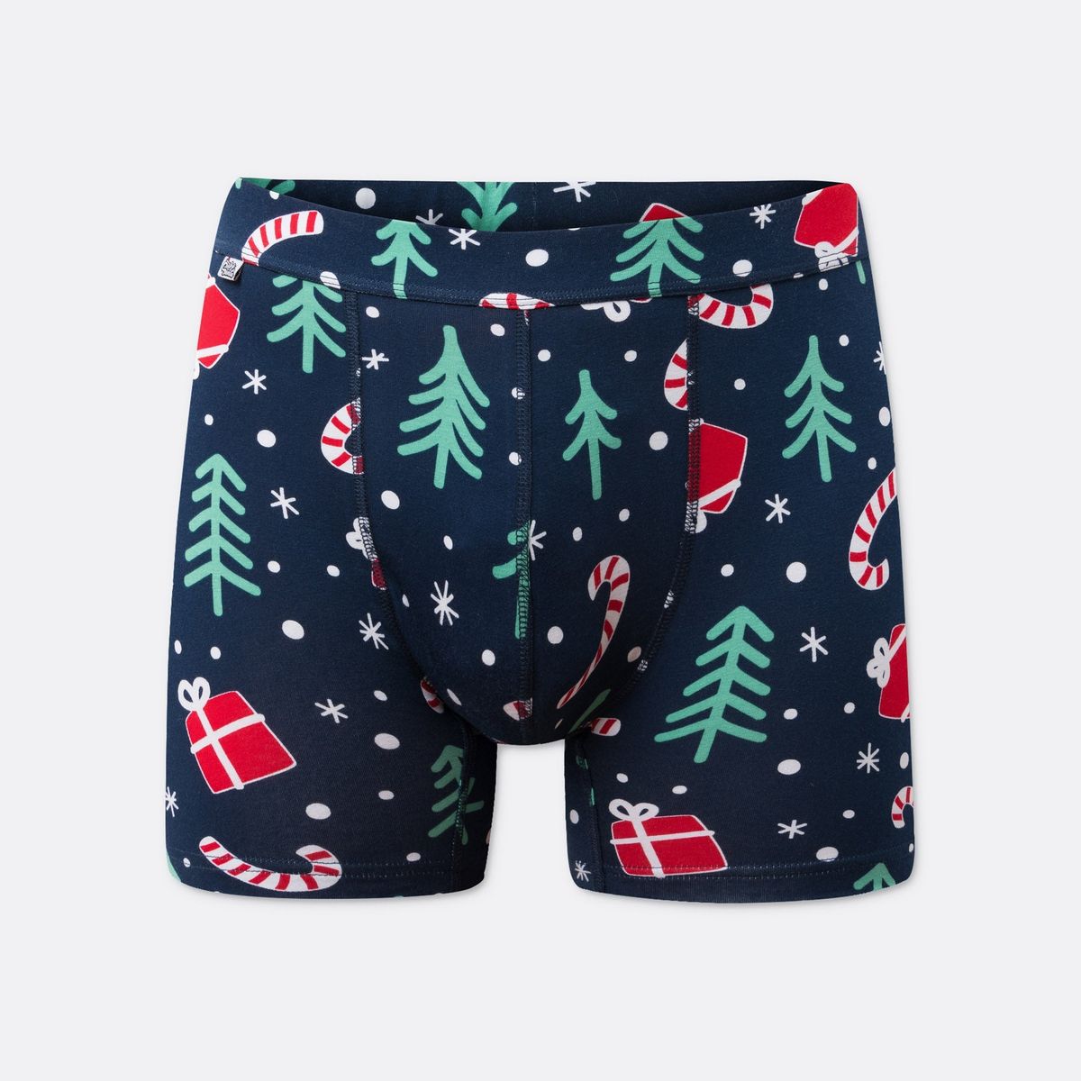 Blå Julemønster Boksershorts