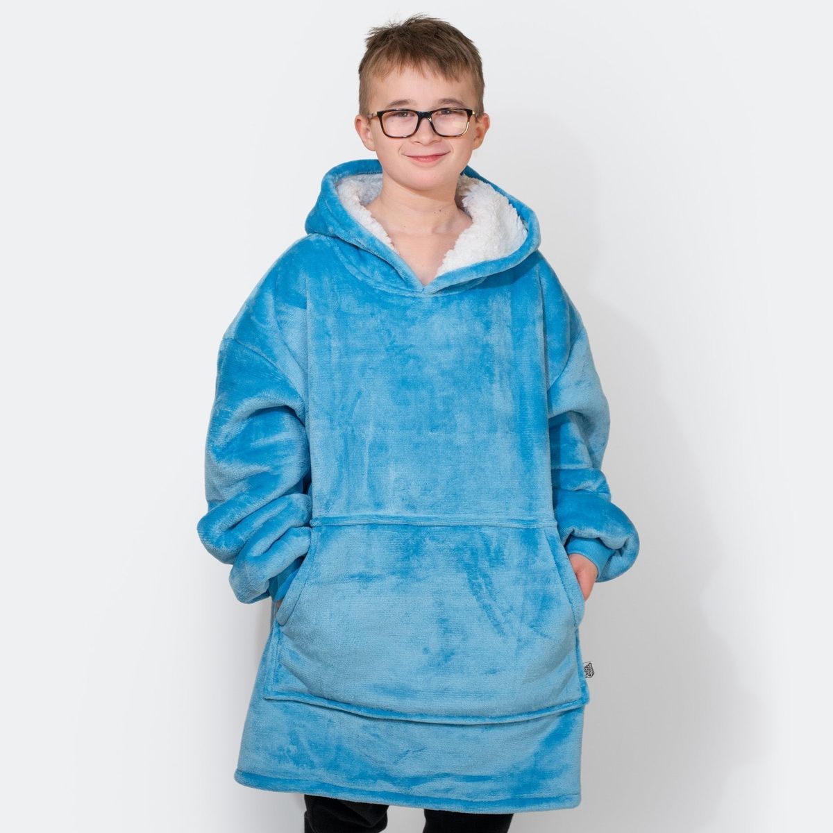 Børn | Blå HappyHoodie Børn