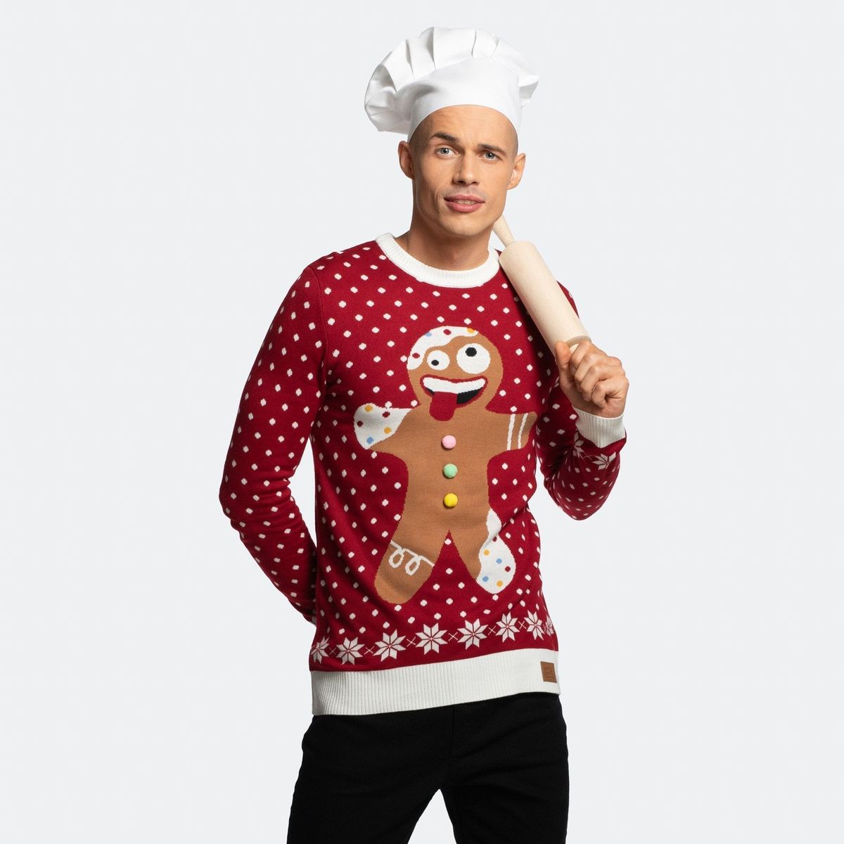 Peberkage Julesweater Herre