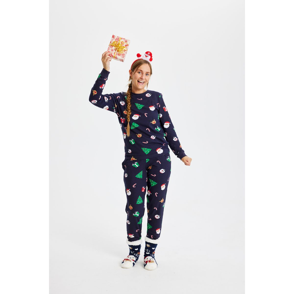 Årets julepyjamas: Christmas Cute Pyjamas - dame / kvinder.