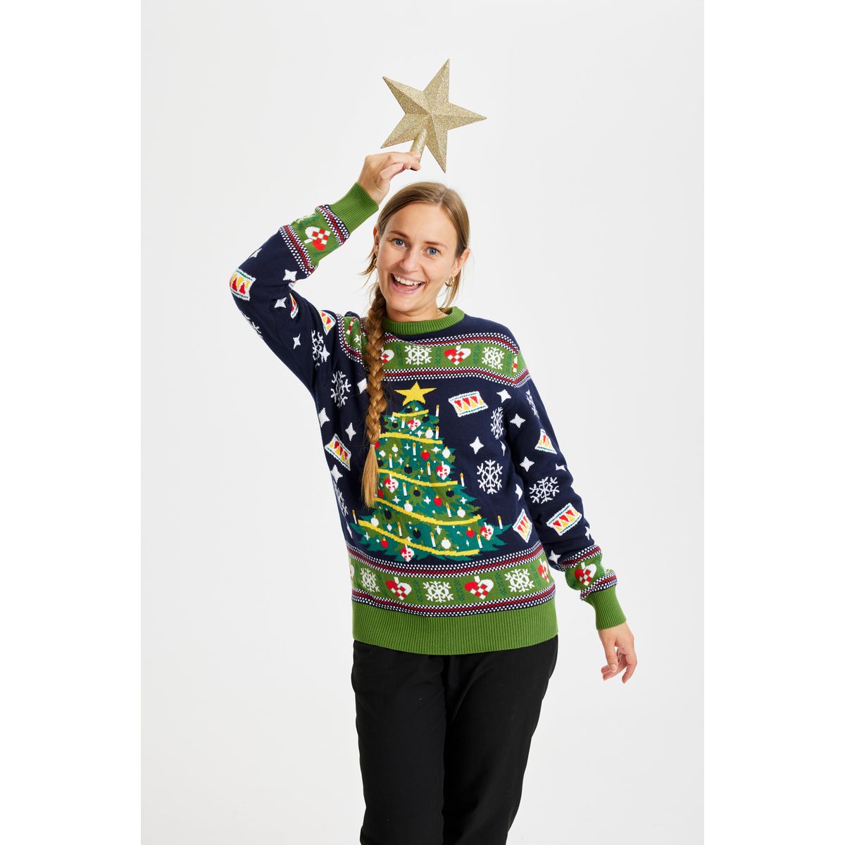 Juletræets Julesweater - dame / kvinder.