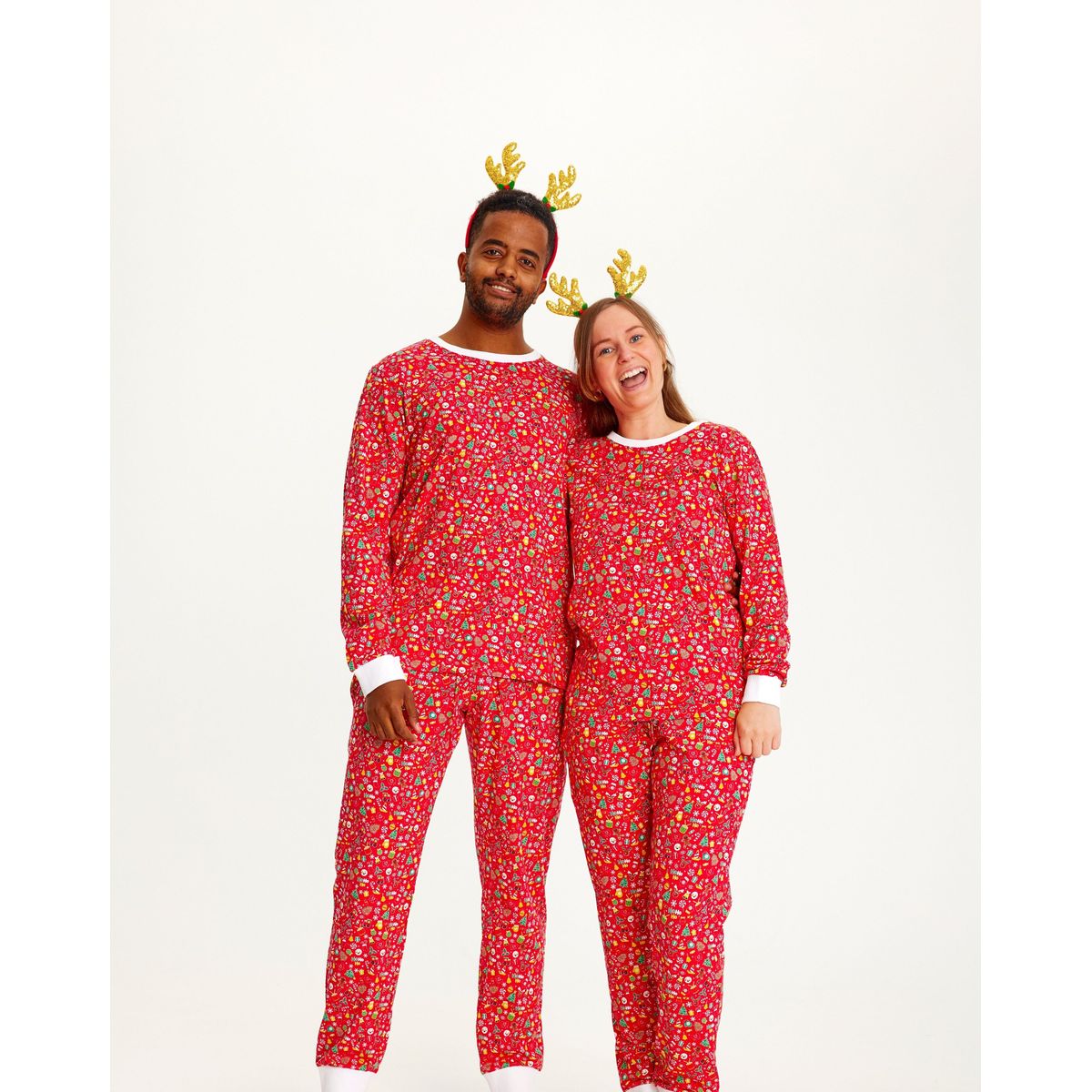 Den Julede Julepyjamas Rød - herre / mænd.