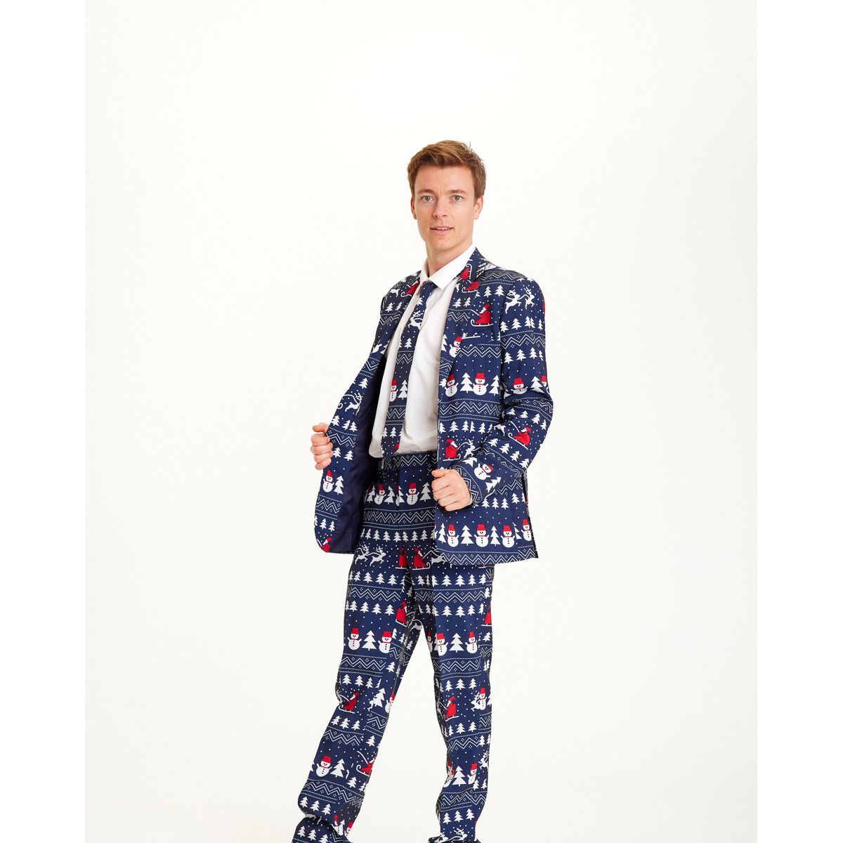 The Awesome Christmas Suit Navy. Julejakkesæt