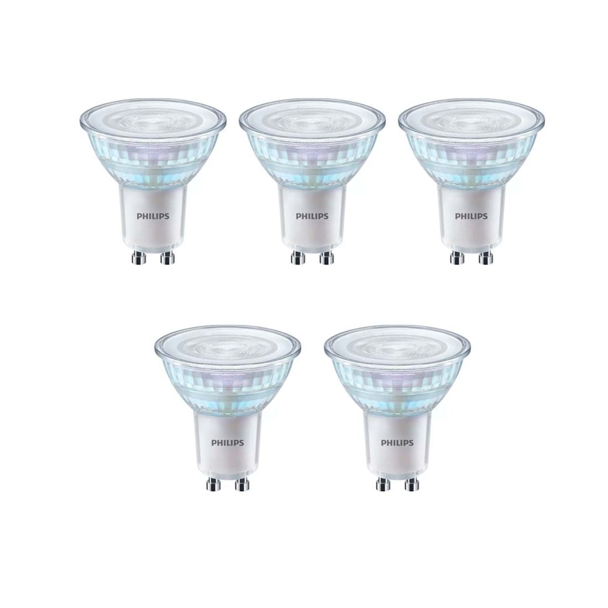 4.7W Philips Master LED Spot GU10 - Dæmpbar - 345lm - 2700K - 5 stk.