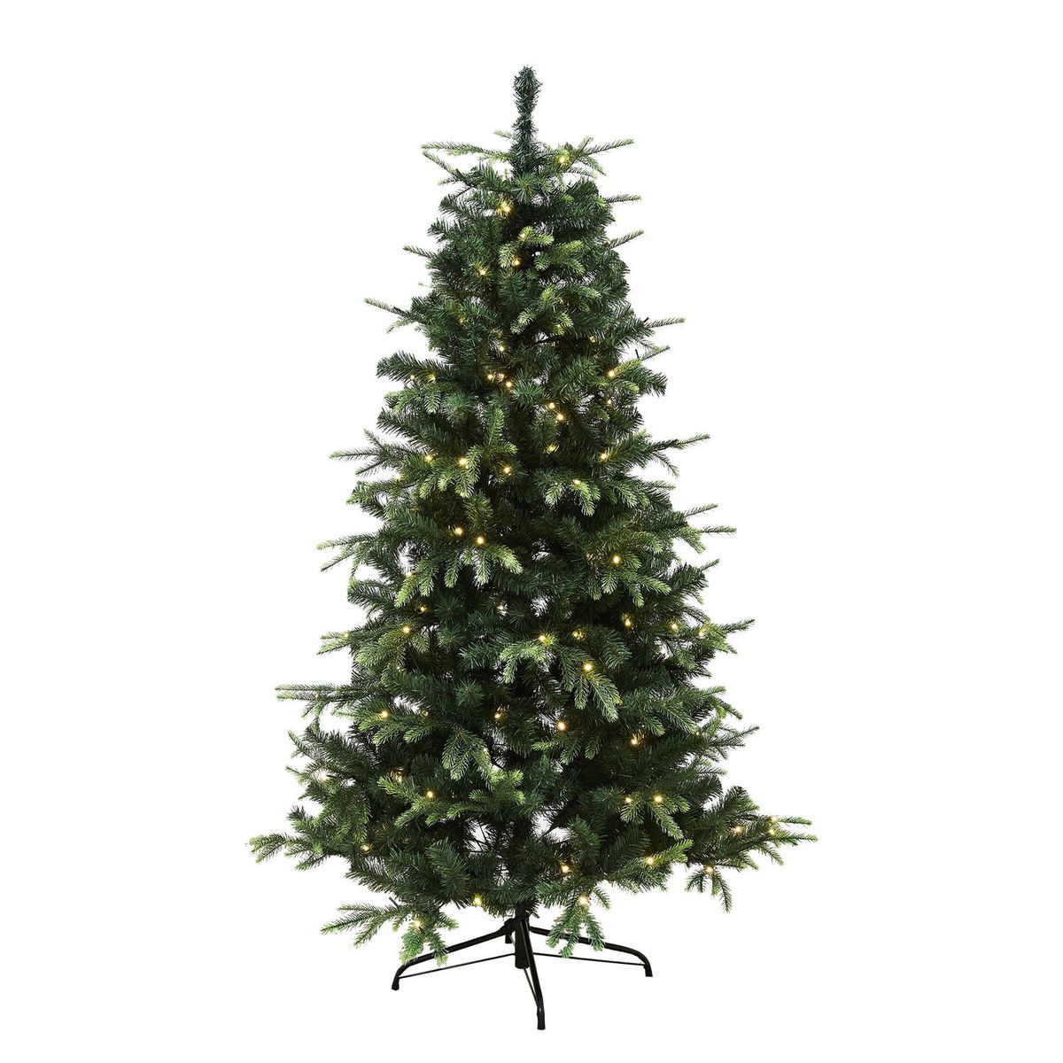 Kunstig juletræ med LED lys, model "VIGA" - 170 x 116 cm