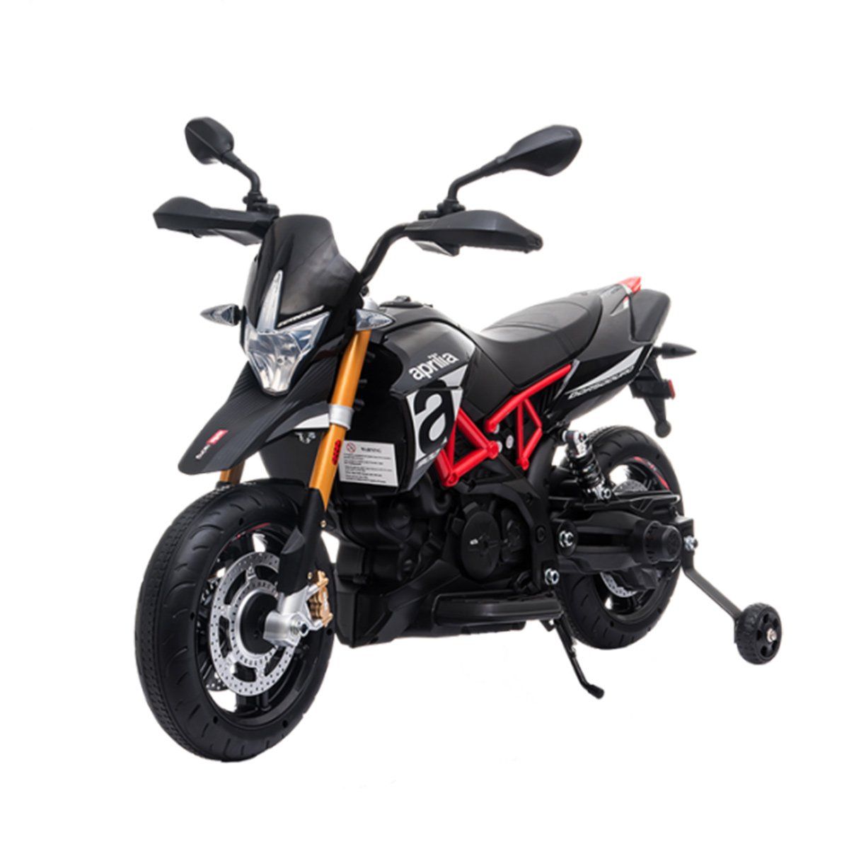 NORDIC PLAY Speed elmotorcykel Aprilia Dorsoduro 900 12V, sort