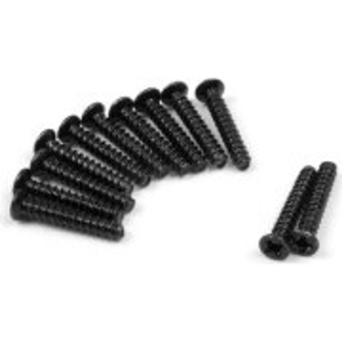 Countersunk Self Tapping 2x12mm (12pcs) - 540160 - Blackzon