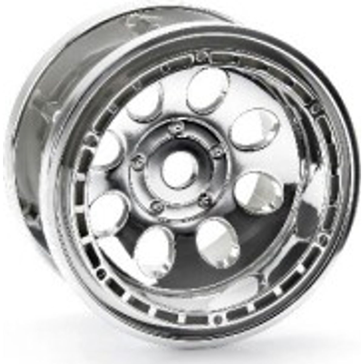 Rock 8 Bead Lock Wheel Chrome (55x36mm/2pcs) - Hp3213 - Hpi Racing