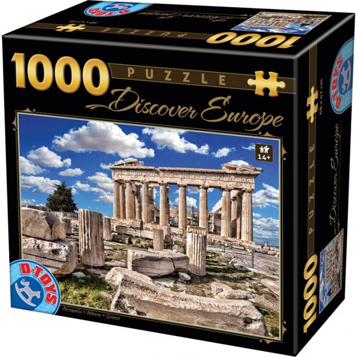 Puslespil Med 1000 Brikker - Acropolis, Athen, Grækenland