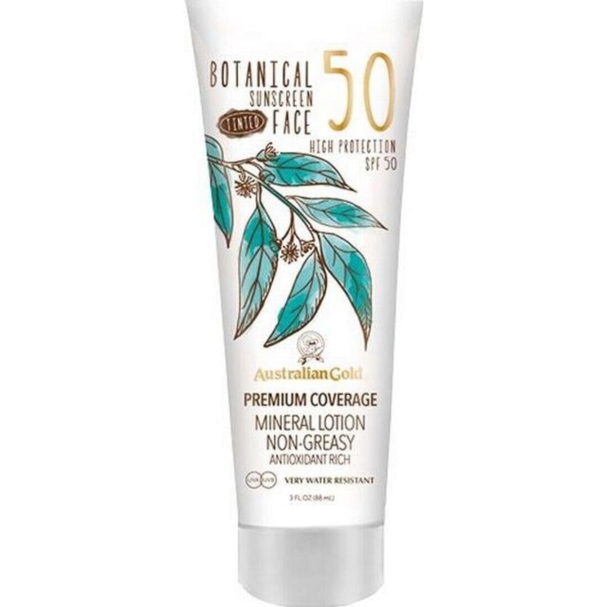 Australian Gold - Botanical Sunscreen Tinted Face Spf 50 88 Ml