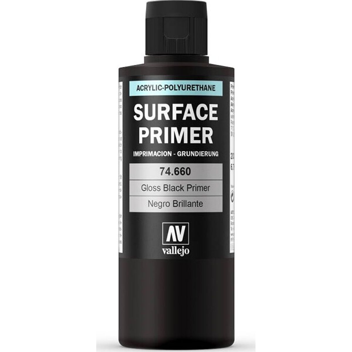 Vallejo - Surface Primer - Gloss Black 200 Ml